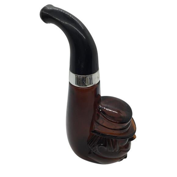 Leprechaun Face Vintage 1967 Avon Pipe Dream Leather Aftershave Bottle Decanter - Picture 1 of 8